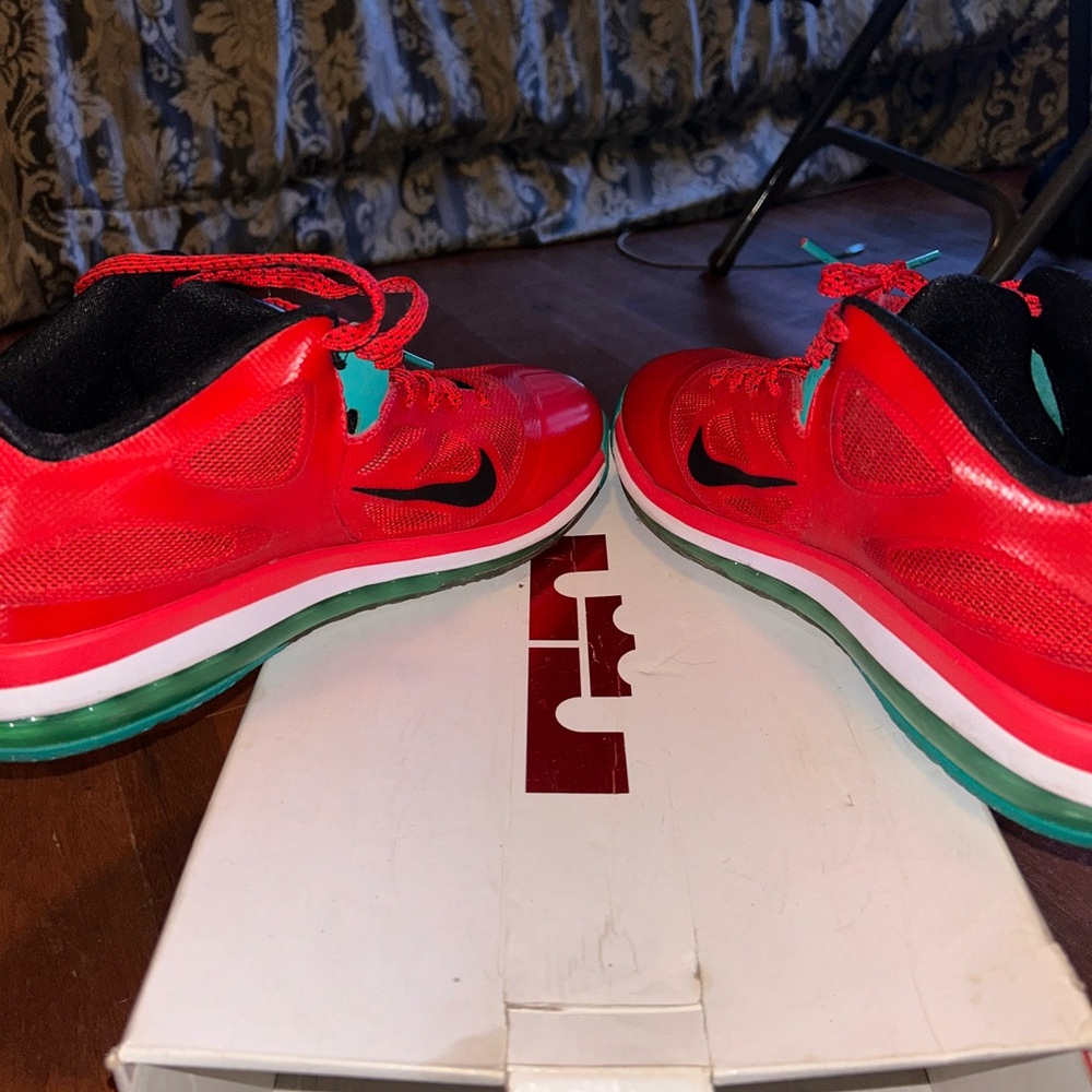 Nike Red and Teal Sneakers